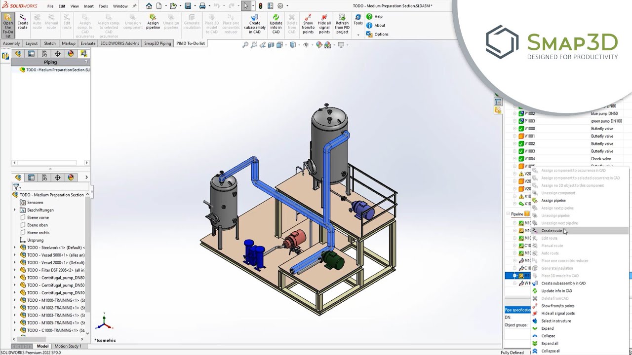 Integrated To-Do List: Keep Your P&ID and 3D Piping in Sync with Smap3D Plant Design