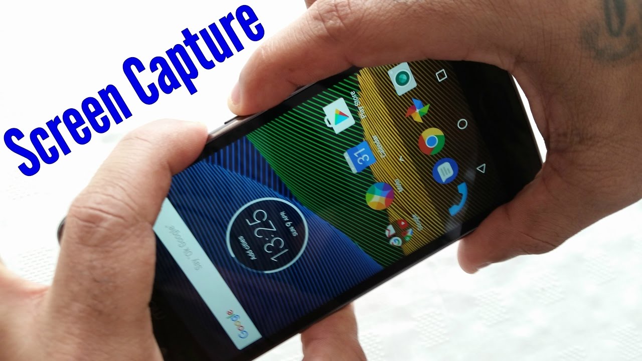 Moto G5 2017 How To Take A Screenshot Demo Youtube