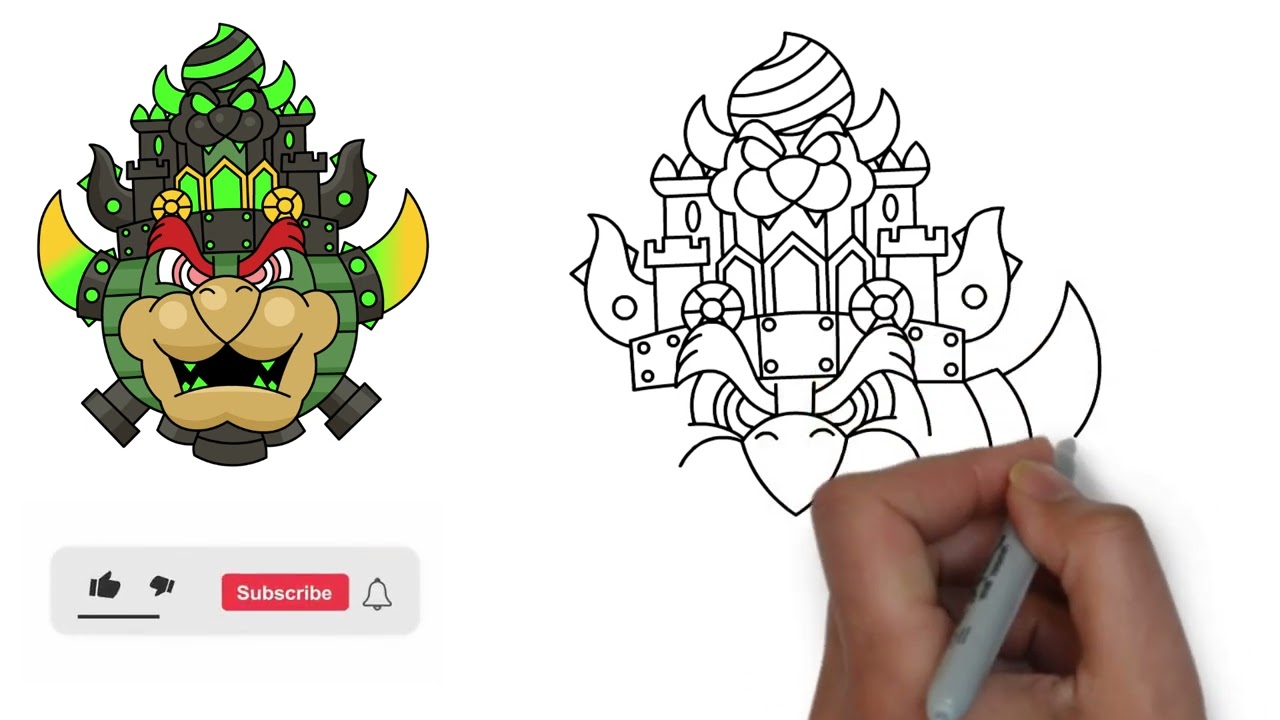 [Draw] Castle Bowser | Super Mario Wonder | Art Famiya Coloring