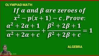 Famous MATH OLYMPIAD | ALGEBRA | COMPETENCY BASED QUESTION | ROOTS AND COEFFICIENT OF  QUADRATIC EQUATION Net Worth