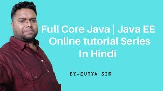 Core Java Online Training Session 82 | Java Tutorial in Hindi | Java Tutorial For Beginners