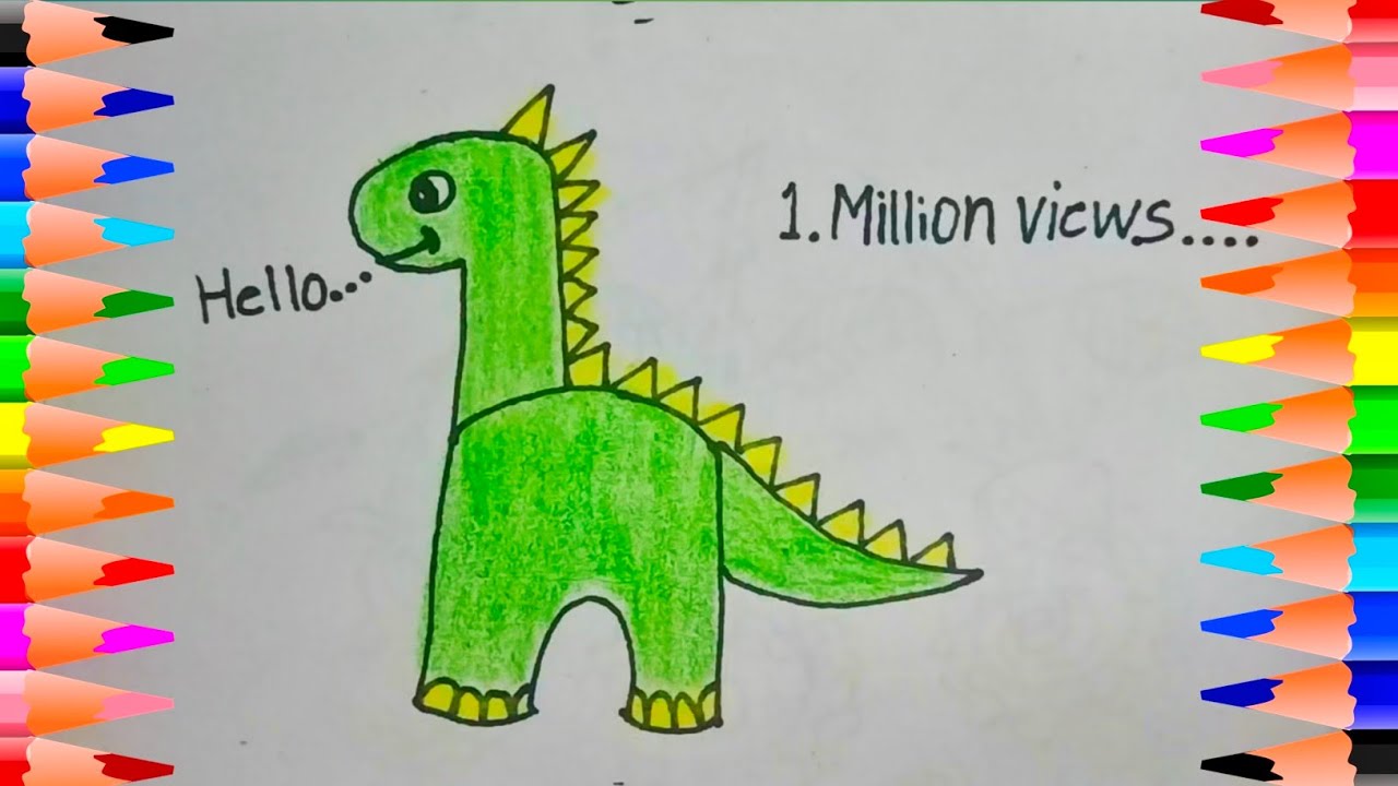 How To Turn 1 Into Giraffe 🦒 || Learn To Draw Diraffe Using Number -1 Colouring And Drawing Giraffe