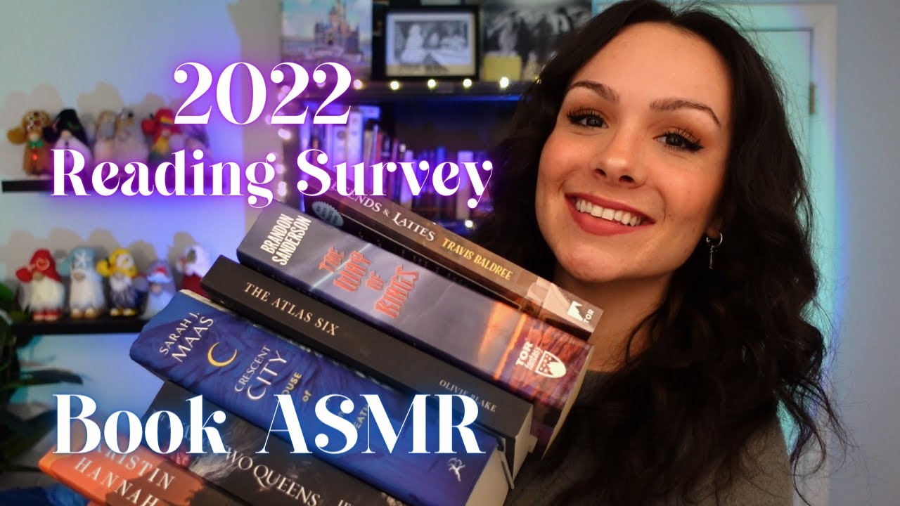 ASMR-книги 📚 Опрос по чтению 2022 года (шепот, постукивание, обводка, перелистывание страниц)