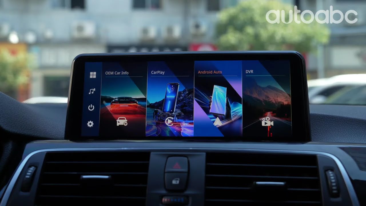 LINUX system Install AUTOABC Carplay/Android Auto10.25 touch screen BMW F30/F31/F32/F33/F34/F36 NBT