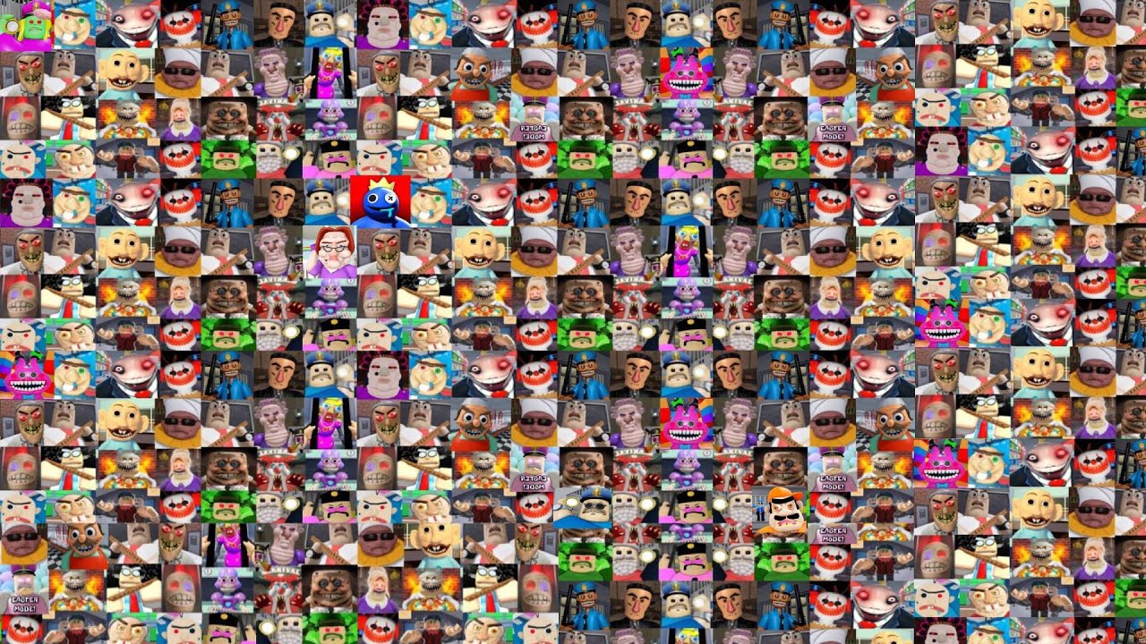 SPEED Run in 900 Scary Obby from Roblox Police Girl, Barry Prison, Siren Police Cop, Gran, Mr Stinky