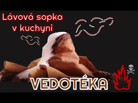 Lávová sopka v kuchyni?│VEDOTÉKA │Pokusy s Karin ?