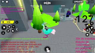NOVO CODIGO - CARREGANDO TRIAIS  - TODAS RAIDS - DEFENSE - ROBLOX LIVE - ANIME FIGHTERS #62