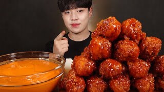 달콤한 황금올리브 닭다리 양념 치킨 먹방(Feat. 불닭마요) BBQ KOREAN SWEET FRIED CHICKEN ASMR MUKBANG チキン ไก่ทอด