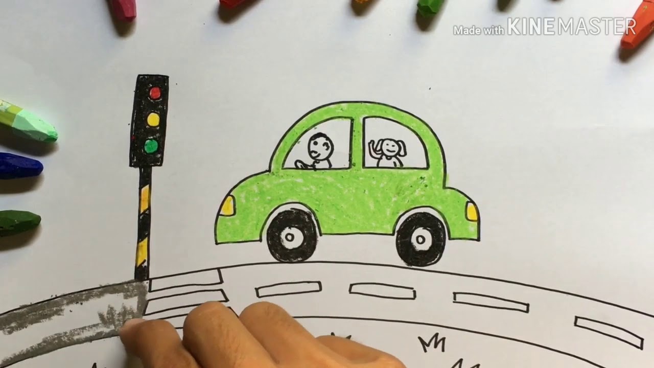  Cara  Menggambar Mobil  Lampu  Merah YouTube