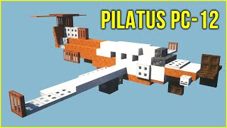 Minecraft Airplane Tutorial: How to Make a Pilatus PC-12