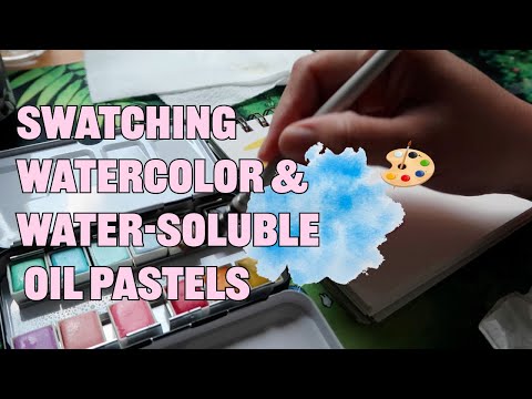 Swatching new supplies Mungyo art supplies | Draw with Me 🎨