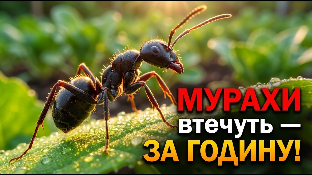 МУРАХИ ВТЕЧУТЬ ЗА ГОДИНУ! Перевірено