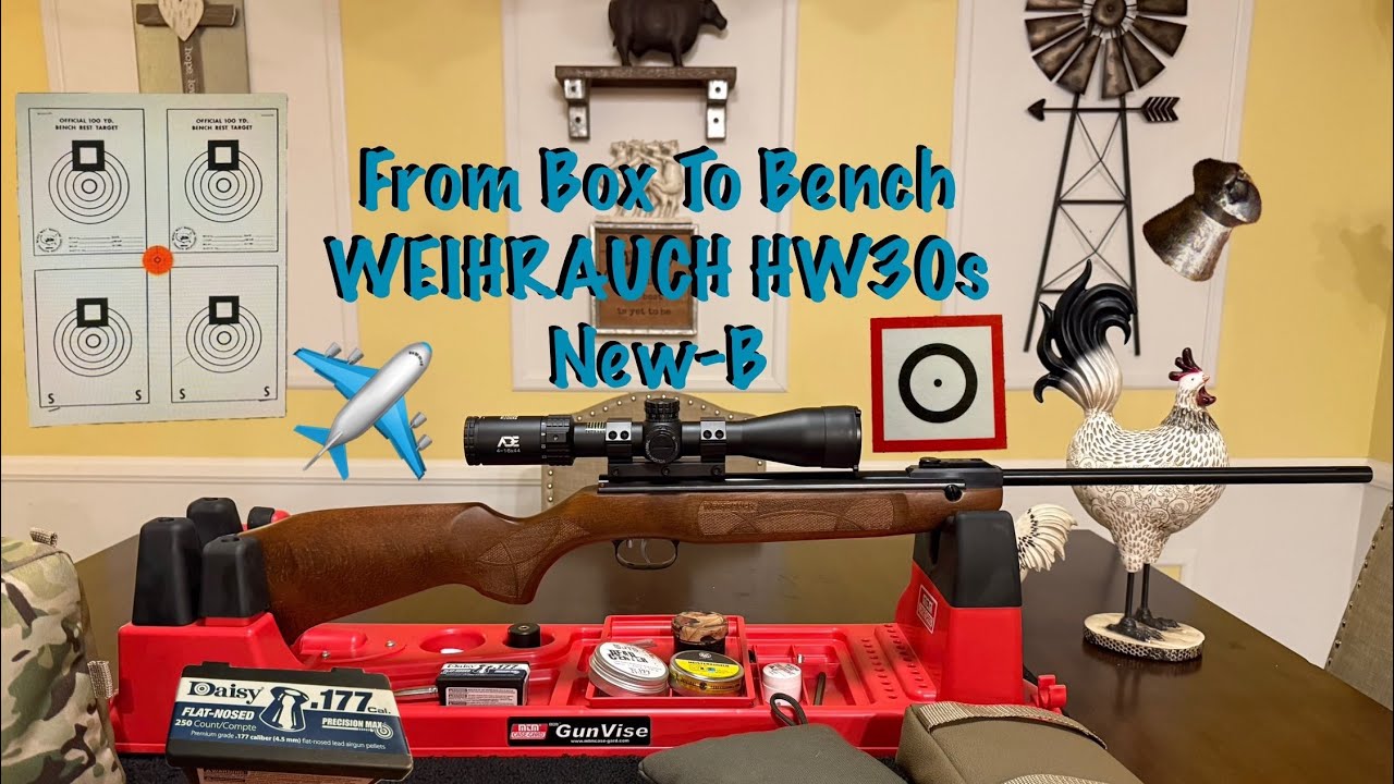 🎅🏻Early Christmas👀 Weihrauch HW 30s .177 & ✈️Tariffs 👀 First Shots🧐 12yrds Basement shoot 🏠 Card 1