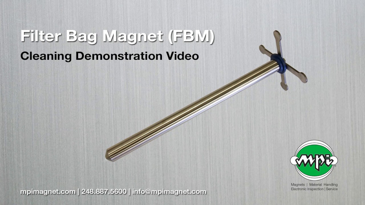 MPI Magnetic Products, Inc. Filter Bag Magnet cleaning video 