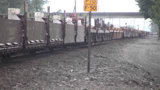 HiDef BNSF WESTBOUND EMPTY STACK TRAIN  SNOHOMISH,WA. MP 1776.2  13:46 Hrs.