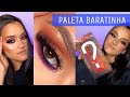 MAKE COM PALETA BARATINHA | Tutorial esfumado em C