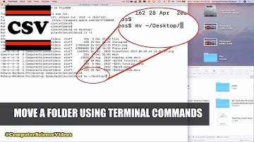 How to MOVE a Folder Using Terminal Commands On a Mac Computer - Basic Tutorial | New