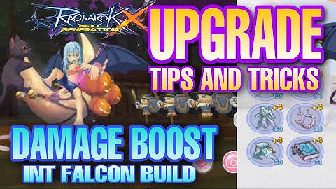ROX DAMAGE BOOST TO INT FALCON SNIPER [ UPGRADE Tips And Tricks / Less Failed ] Ragnarok X Next Gen