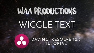 Tutorial: Wiggle Text Davinci Resolve 12.5 & 14 [Sam Kolder Style]