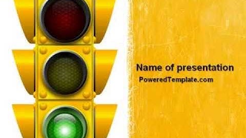 Traffic Light PowerPoint Template by PoweredTemplate.com