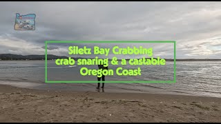 Crabbing with a Snare and a Castable in Siletz Bay Lincoln City Oregon on the Coast