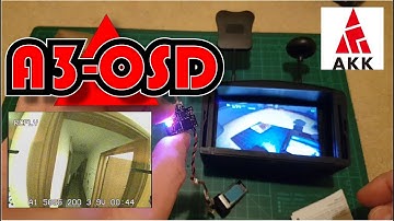 AKK A3-OSD 5.8GHz 48CH 0.1mW/25mW/200mW Switchable Micro AIO Camera with OSD VTX