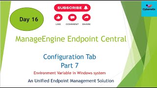 Configure Environment variable in Windows using ManageEngine Endpoint Central