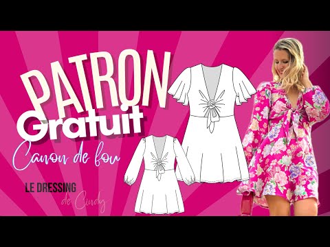 PATRON GRATUIT ROBE CANON DE FOU TUTO COUTURE