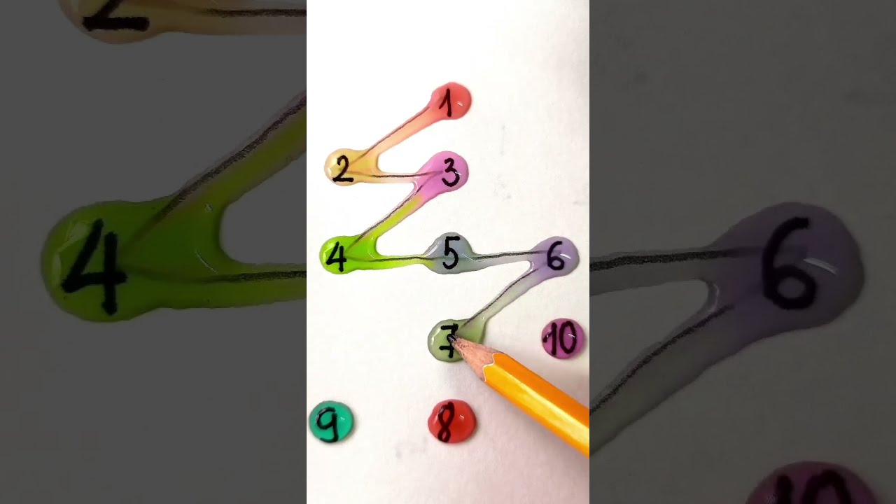 Water Drop Puzzle Connect The Number Ocd Art Satisfying Gaming Relaxing Viral Shorts