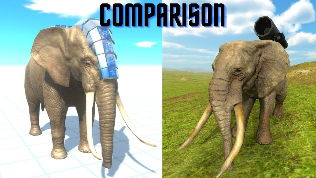 ROCKET ELLIE COMPARISION - ANIMAL REVOLT BATTLE SIMULATOR