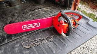 Marketplace find! Homelite Super 2 chainsaw.