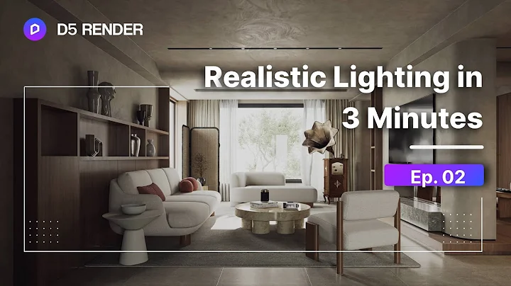 Realistic Interior Lighting in 3 Minutes Tutorial ep.02 | Living Room Lighting