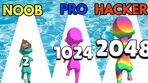 NOOB vs PRO vs HACKER in 2048 Clash 3D