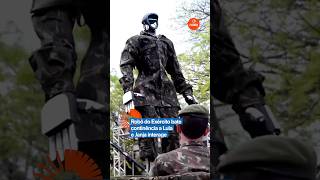 Information Army robot salutes Lula and Janja interacts Guide