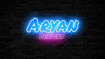 How To Make a Neon Glitch Intro On Android | ARYAN DESIGNS |