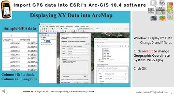 GIS module   2  Import GPS data into Arc GIS 10 software