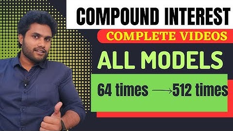 COMPOUND INTEREST MEGA LIVE COURSE TO FREE | ALL MODELS | TREE🌲  method COMPLETE TRICKS