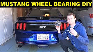 How To Replace 2015+ Ford Mustang Wheel Bearing by EatSleepDrive 9,497 views 1 year ago 3 minutes, 40 seconds