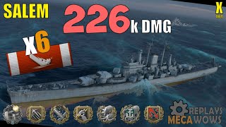 Salem 6 Kills & 226k Damage | World of Warships Gameplay