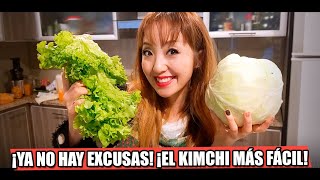 ¡KIMCHI CON LECHUGA Y REPOLLO! LA RECETA MÁS FÁCIL DEL MUNDO - JiniChannel