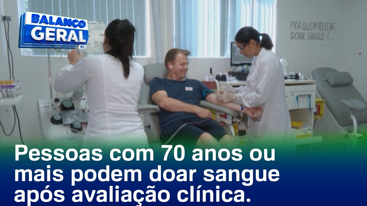 Saúde: pessoas com 70 anos ou mais agora podem doar sangue após avaliação clínica