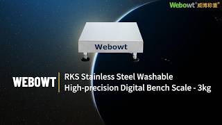 WEBOWT - RKS Stainless Steel Washable High-precision Digital Bench Scale - 3kg