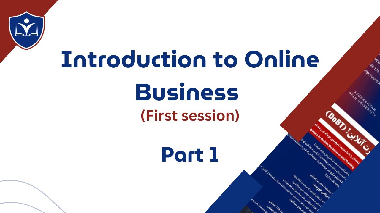 DoBT 01 (Introduction to Online Businesses)