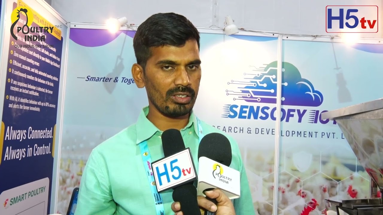 Sensofy lot Research and Development pvt ltd  | 17th Edition of Poultry India Expo 2025 at Hitex