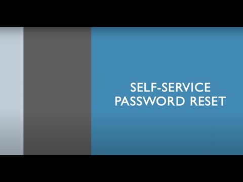 Self Service Password Reset