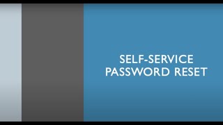 Self Service Password Reset