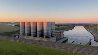 Garrison Dam Powerhouse Time Lapse.