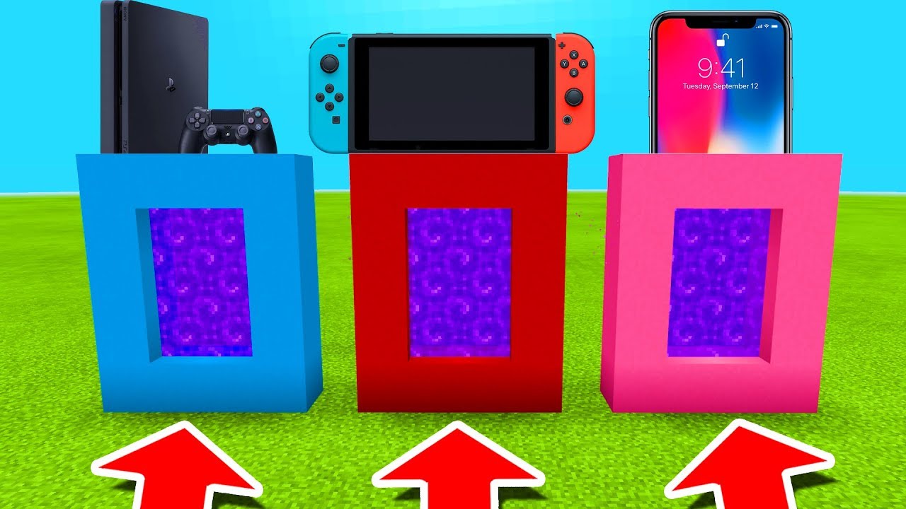 ⁣Minecraft PE : DO NOT CHOOSE THE WRONG PORTAL! (Playstation, Nintendo Switch & iPhone)