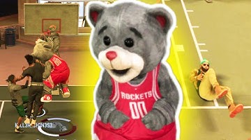 TEDDY BEAR AT THE PARK!? CRAZY SLASHER CONTACT DUNKS NBA 2K17