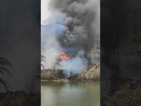 انفجار سيارة انابيب في جرجا بسوهاج